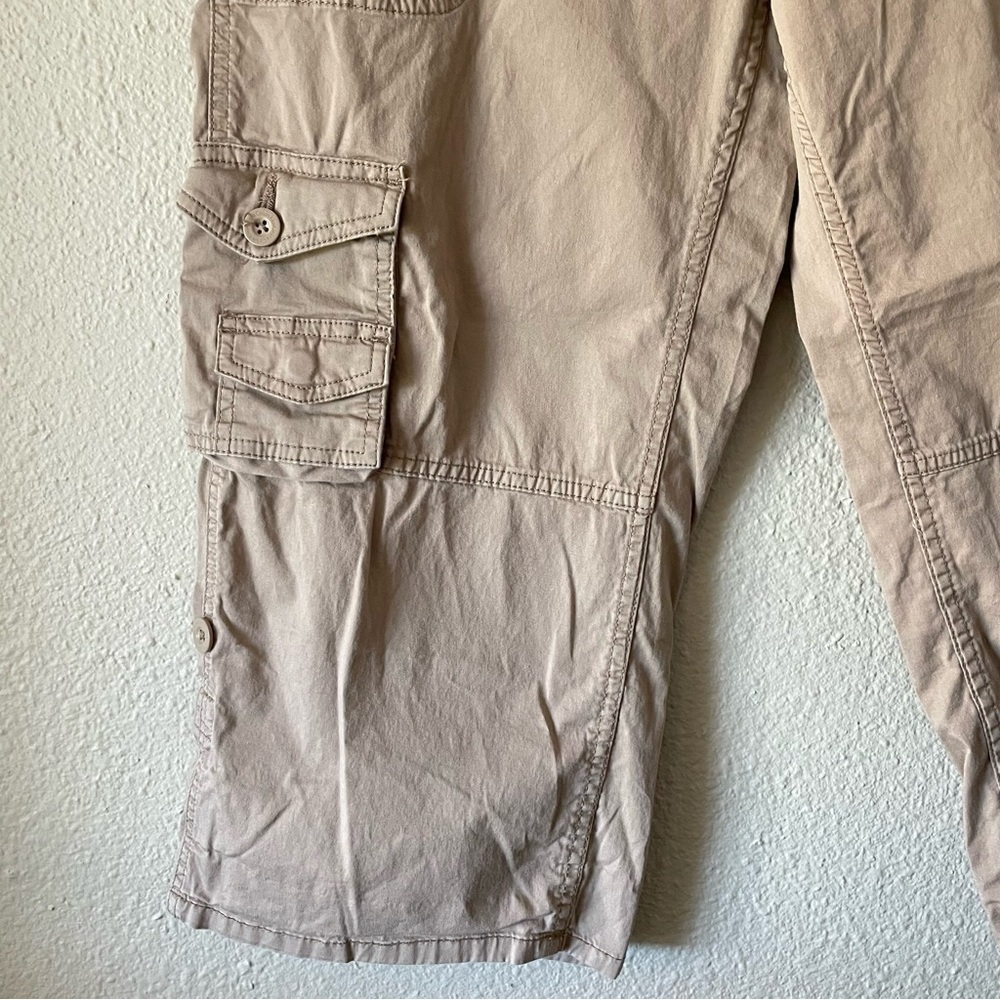 Calvin Klein Jeans Cargo Utility Pants Women’s 8 Khaki Tan Y2K Streetwear Grunge - Picture 6 of 14